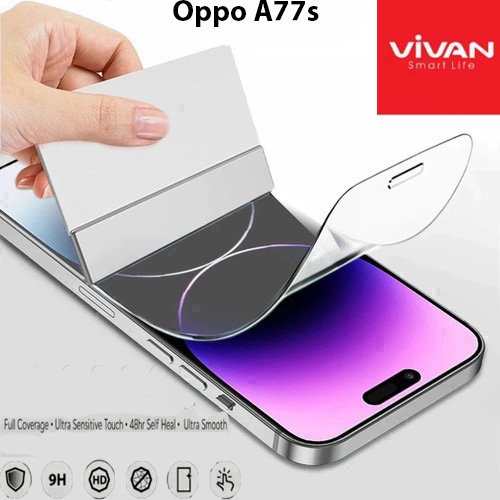 Vivan Hydrogel Oppo A77s Anti Gores Original Crystal Clear Protector Screen Guard Full Cover