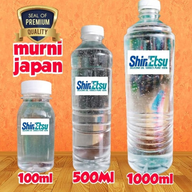 [PRODUK 8LT7L97] Silikon Oil Murni 1000cps Shinetsu Japan Bahan Baku Semir Ban Oryginal Murah ↔Pasti