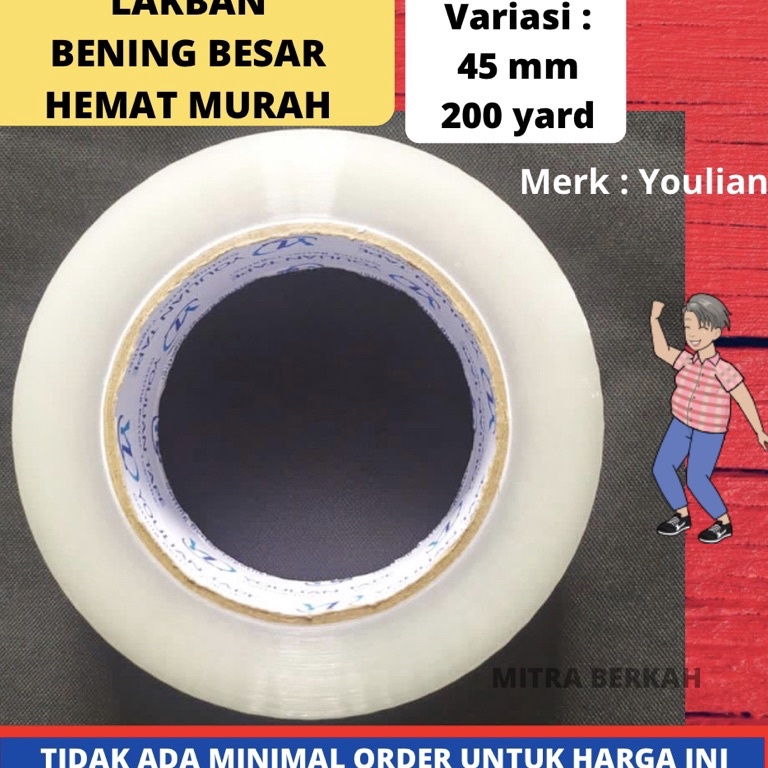 

KB72 Lakban Isolasi Bening Cokelat 200 yard ☋Serba Murah