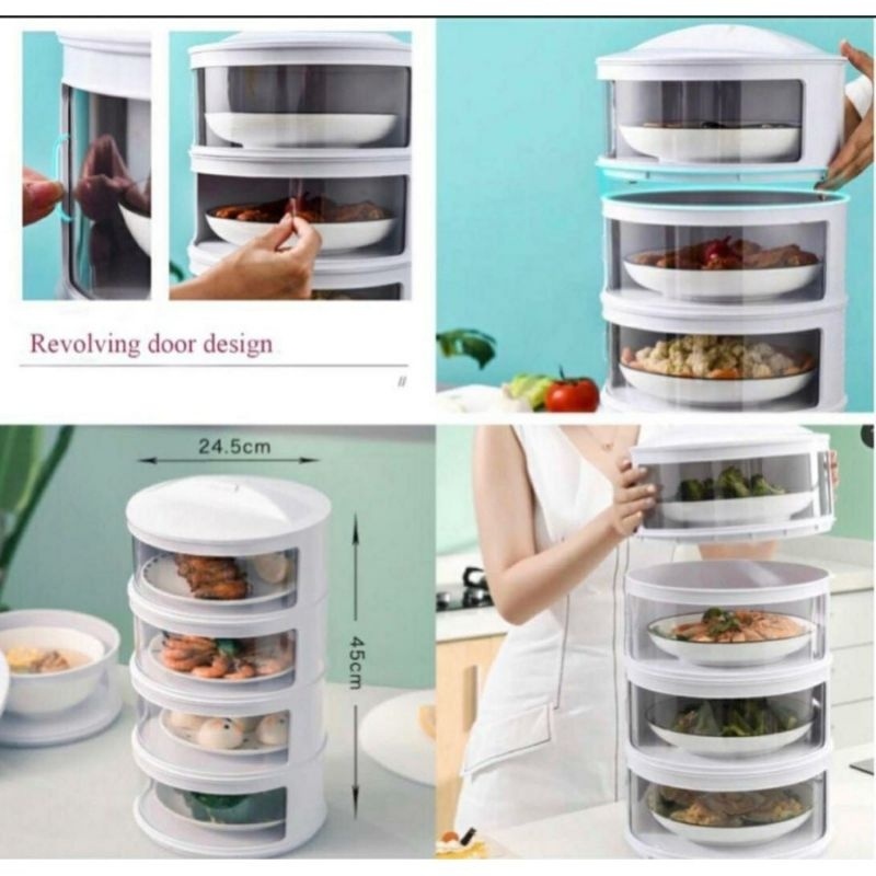 RAK TUDUNG SAJI 4 SUSUN TEMPAT SIMPAN MAKANAN RAK TUDUNG SAJI TEMPAT MAKANAN 4 SUSUN TUDUNG SAJI