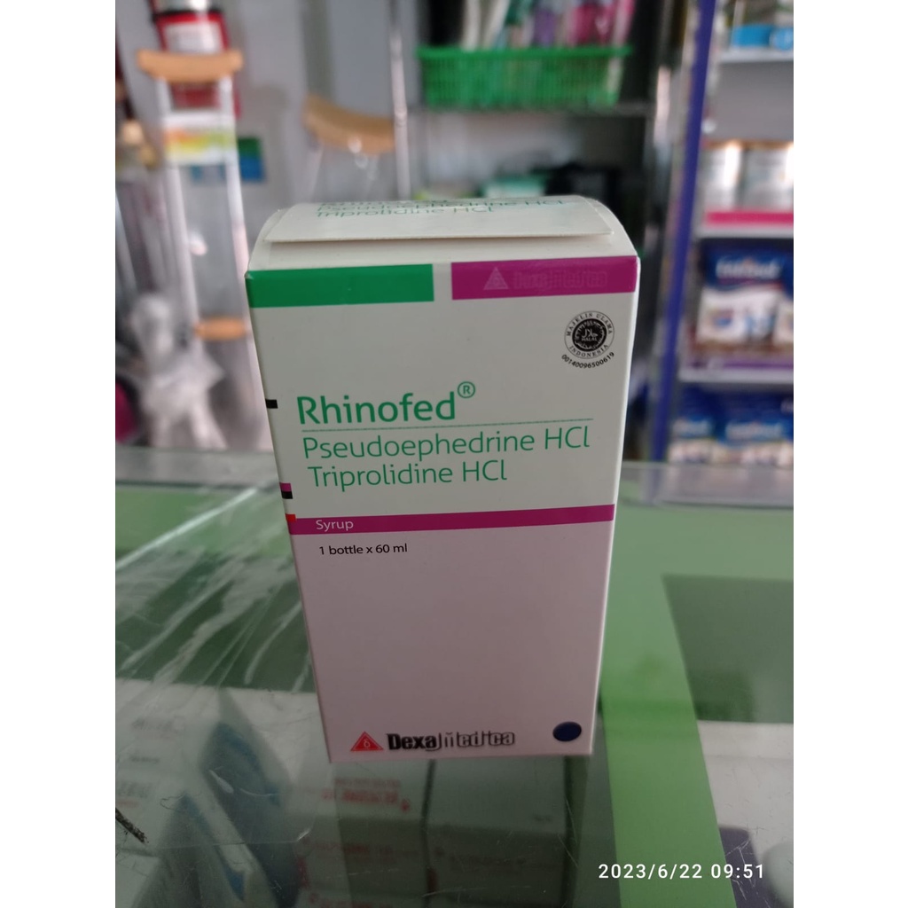 Rhinofed Sirup 60 ml anti pilek, meler, pelega hidung anak remaja