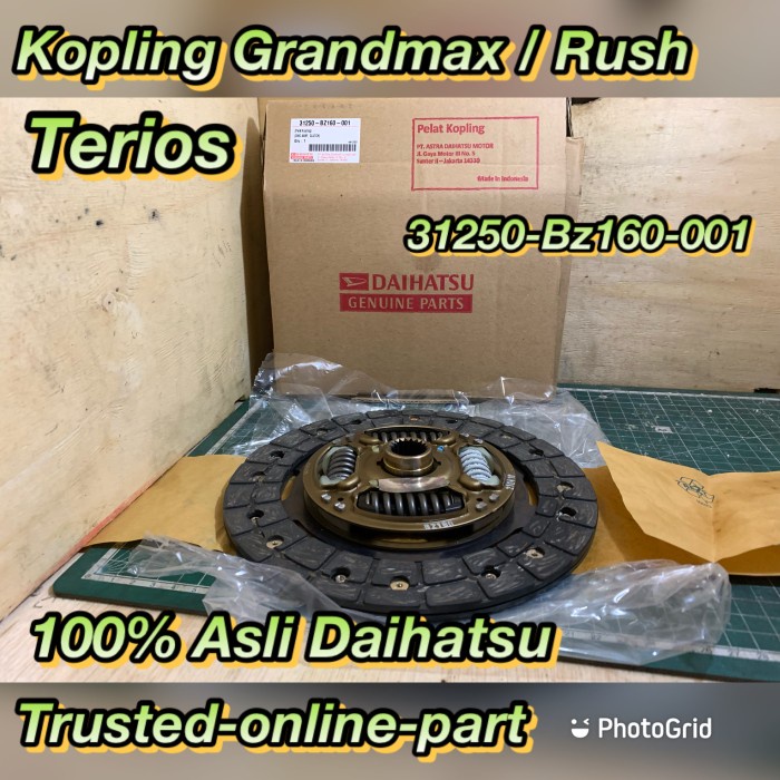 Kopling Grandmax Rush Terios 100% Asli Daihatsu 31250-Bz160-001