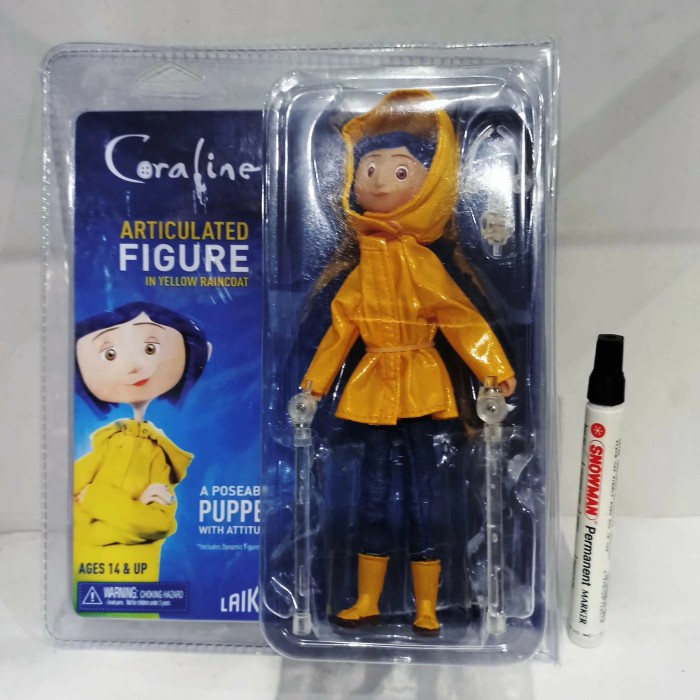 HOT SALE MAINAN ACTION FIGURE CORALINE ARTICULATED SERIES NECA A POSSABLE P TERLARIS