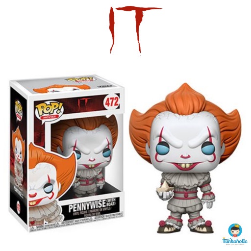 Funko Pop Movies Horror It - Pennywise With Boat (Blue Eyes) #472