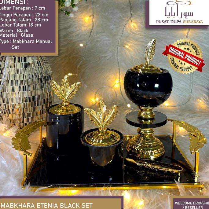 *****] Mabkhara Set Kristal /Tempat Dupa/Bukhour/Bakhoor/Menyan/Buhur/etenia