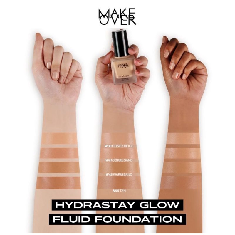 MAKE OVER Hydrastay Glow Fluid Foundation