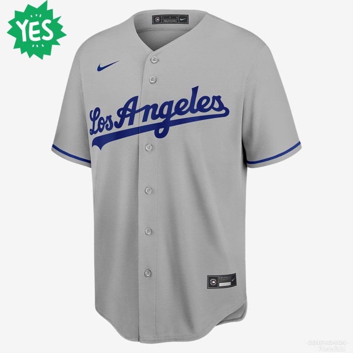 Jersa Jersey Baseball Nike Los Angeles Dodgers Baju Bisbol Murah Original