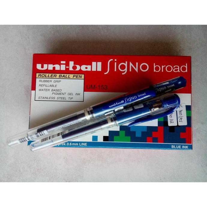 

Pulpen Uniball Signo Broad (Hitam/Biru) (per Lusin)