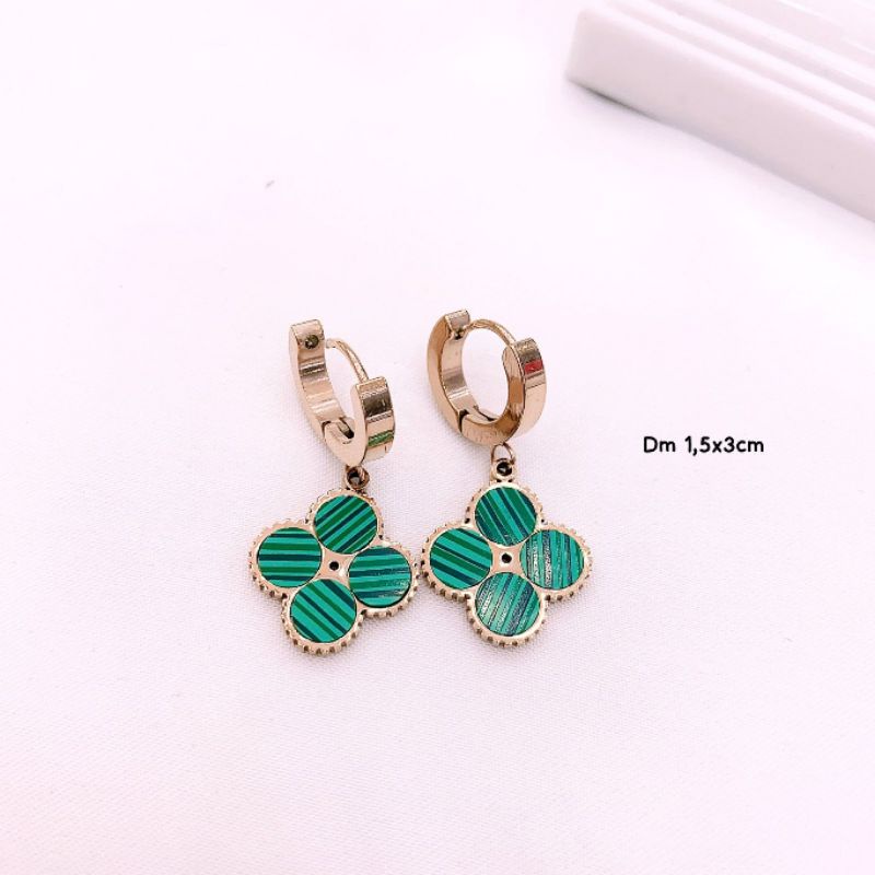 Anting Titanium asli Premium Quality Anti Karat Anti Alergi Anting Stainless steel Ori At409