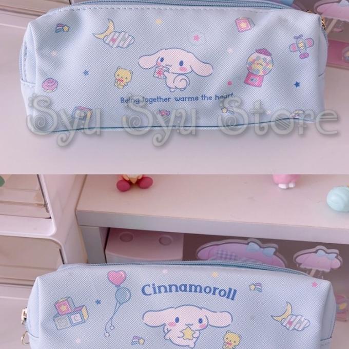 

Pouch Tempat Pensil 2 Sekat Resleting My Melody Kuromi Cinnamoroll