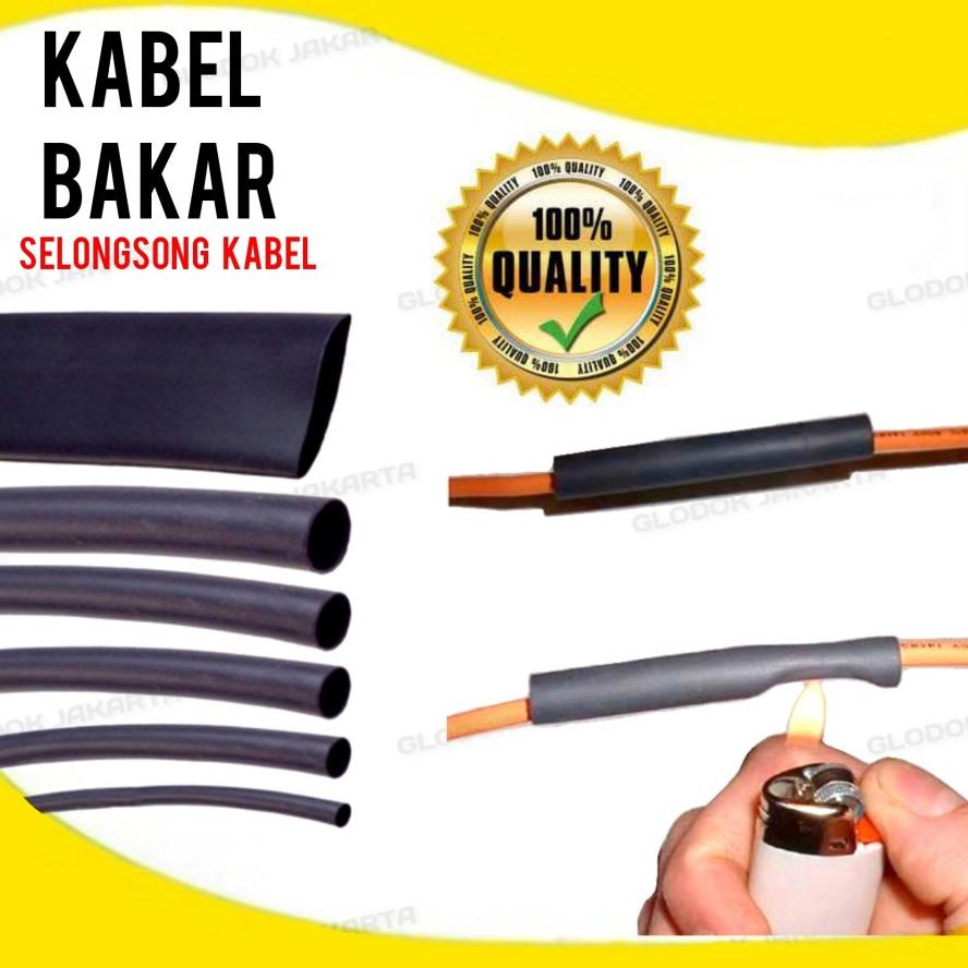 ELL273 Heat Shrink Kabel Bakar Konektor Penyambung Kabel Isolasi Bakar Ukuran Besar-1Mtr +++