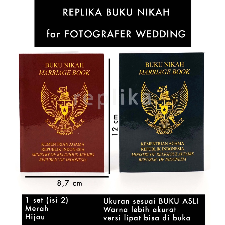 

☈hz Best➾ Replika Buku nikah mark 2 untuk fotografer wedding H33
