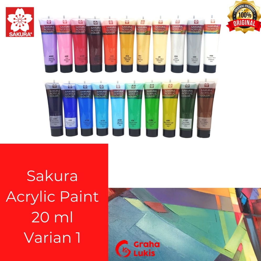 

Sakura Acrylic 20ml - Satuan ( Tersedia 57 Warna) Varian 1 –MNA.12Jn23ᶜ