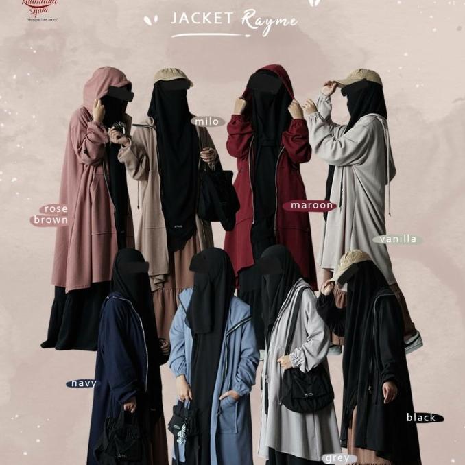 Rayme jaket muslimah, jaket jumbo muslimah by Khumaira syari