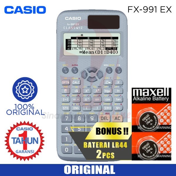 

Terlaris Kalkulator Casio Fx 991 Ex Blue