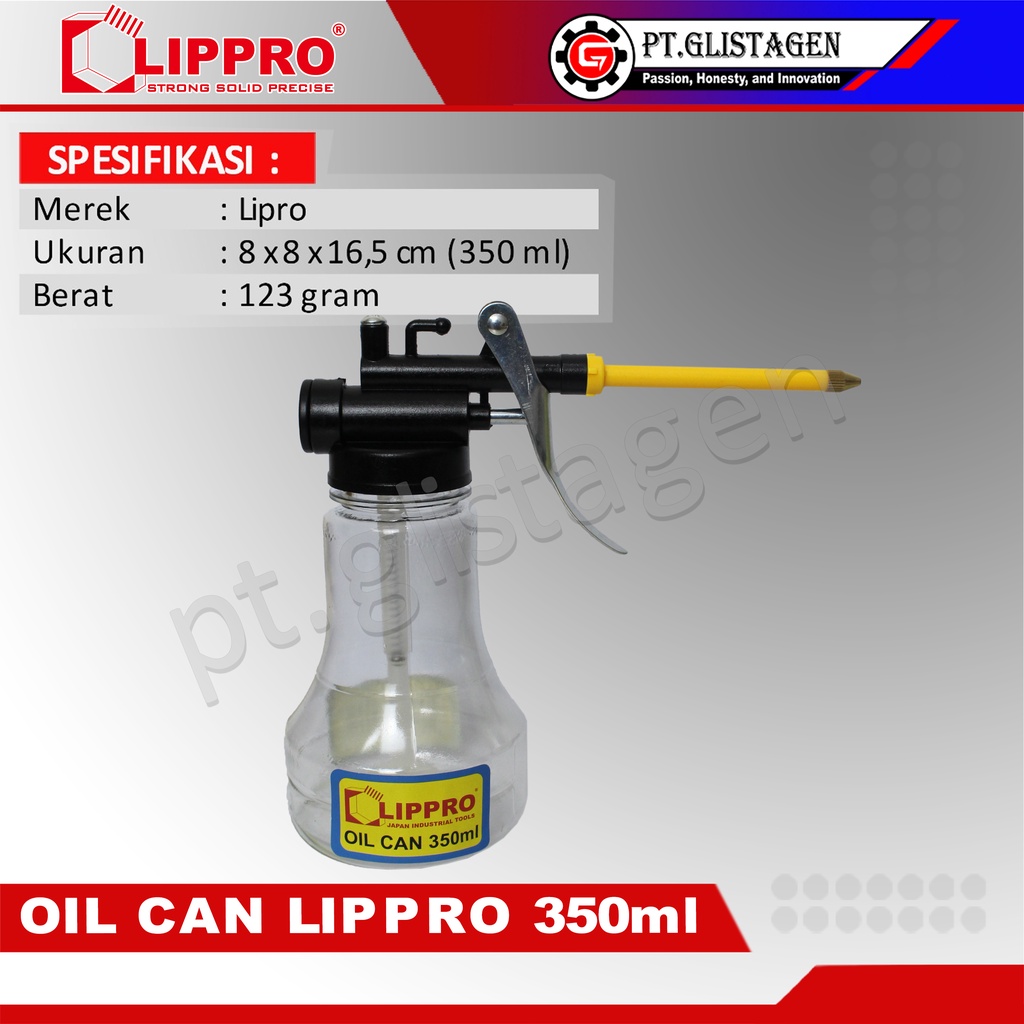 LIPPRO Oil Can 350 ml PLASTIK Botol Semprotan Oli Pelumas 9500-01