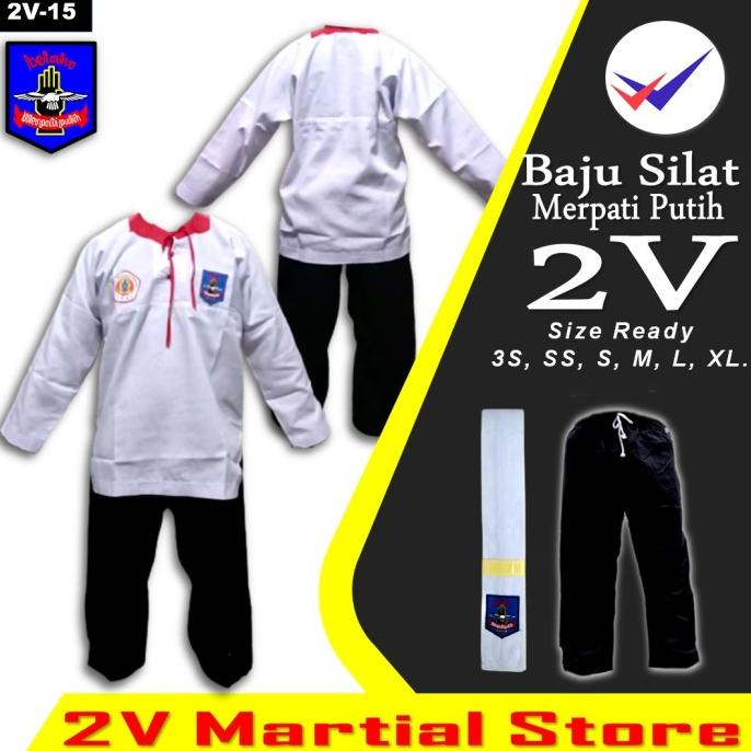 Seragam Silat Merpati Putih Baju Mp Dengan Bet Merpati Putih