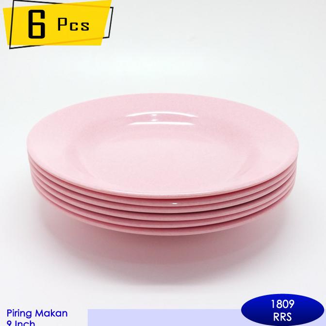 Piring Makan Onyx Melamin 9 inch (6 pcs) - 1809