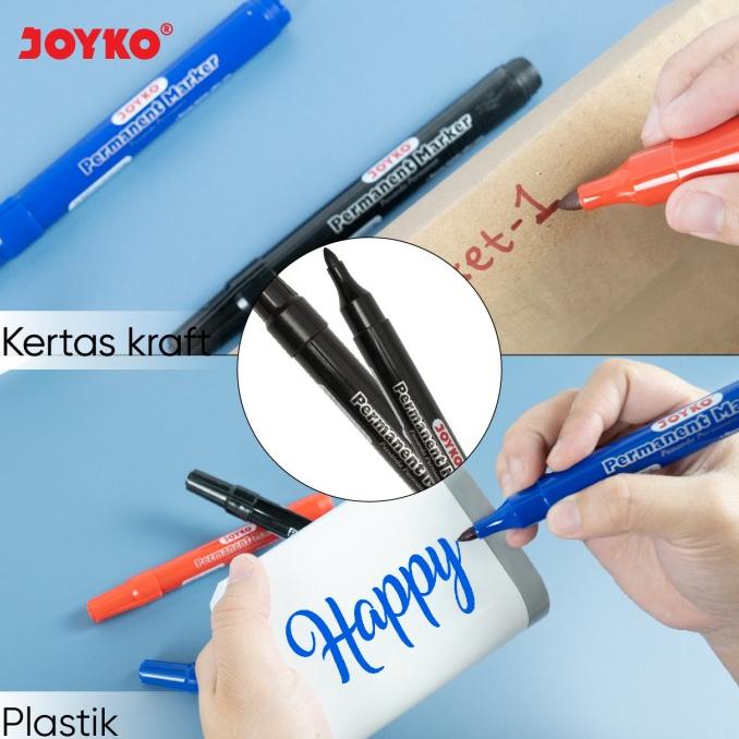 

Permanent Marker Spidol Permanen Round Tip Joyko Refillable