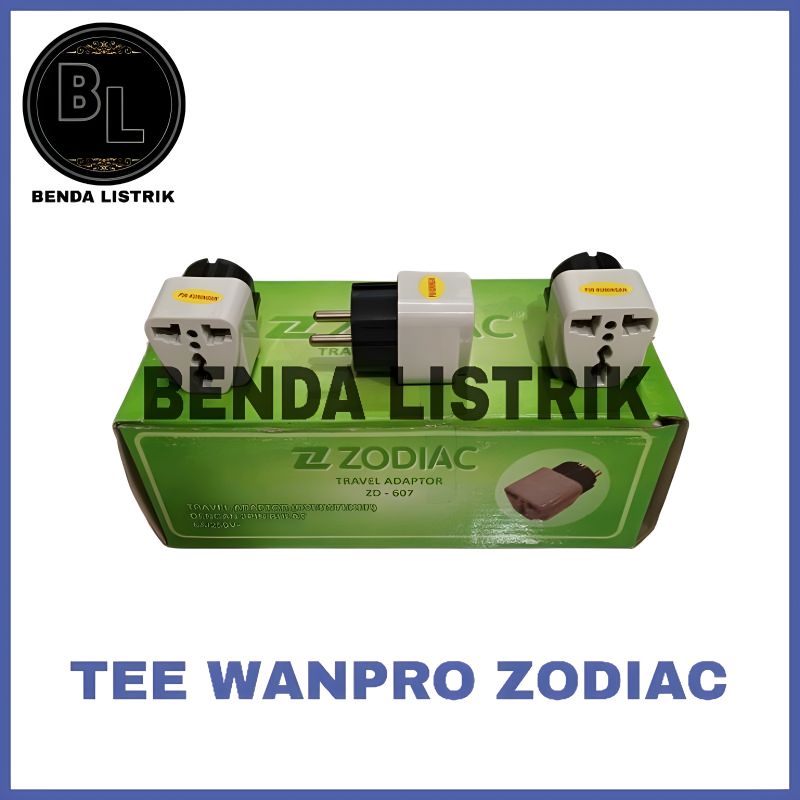 T Wanpro Zodiac - Tee Wanpro Zodiac - Over steker Universal Zodiac - Adaptor Travel Universal Zodiac