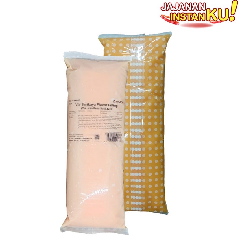 

Ready.. Sonton Vla Isian Sarikaya / Filling Srikaya 1kg - Untuk Roti Bolu kue DR6
