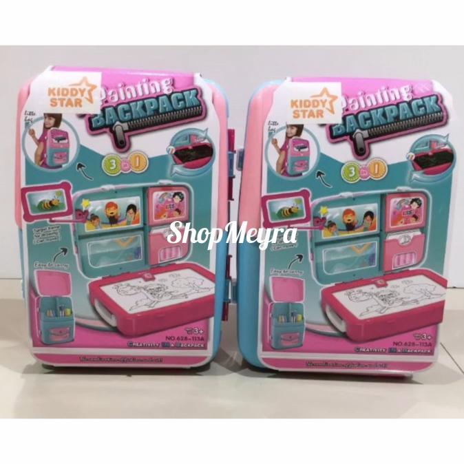

Kiddy Star Painting Backpack Pink / Green - Alat Lukis Anak Viral