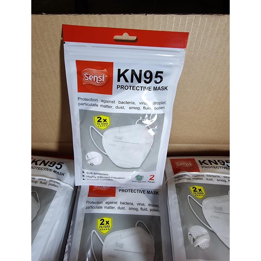 New Sensi Kn95 Protective Mask 6Ply Isi 2/Masker Medis Sensi Kn95 6 Ply