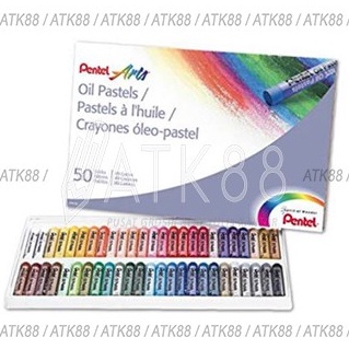 

[PRODUK KQMEM40] Crayon/ Oil Pastel Pentel 50 Warna ➴Terlaku.