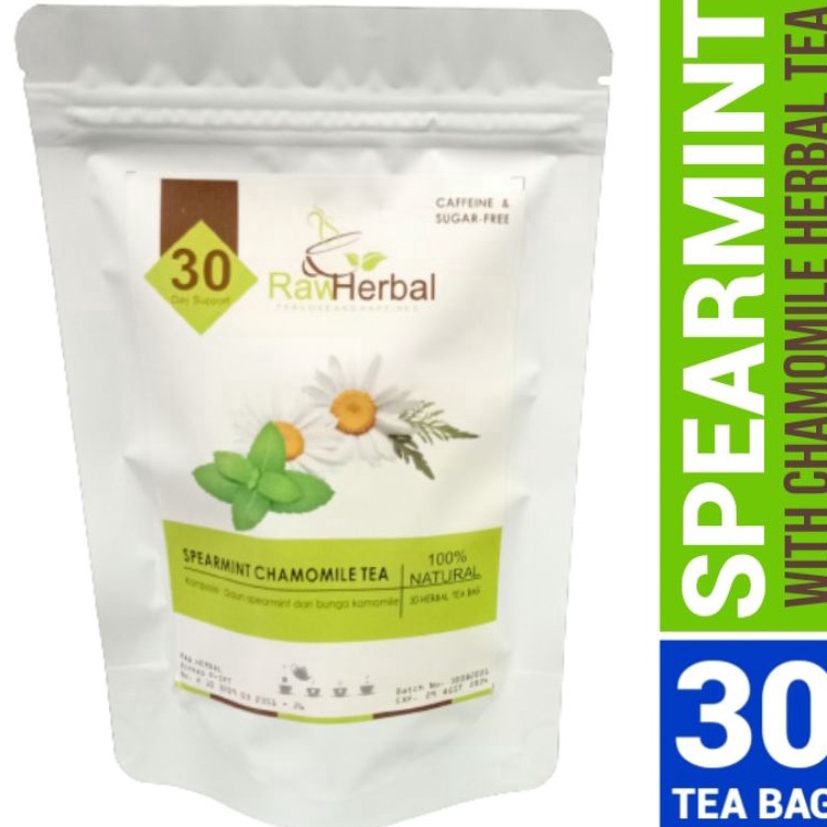 

Murah.. Spearmint Chamomile Tea : Spearmint Leaf & Chamomile Isi 30 Tea Bag SHJ