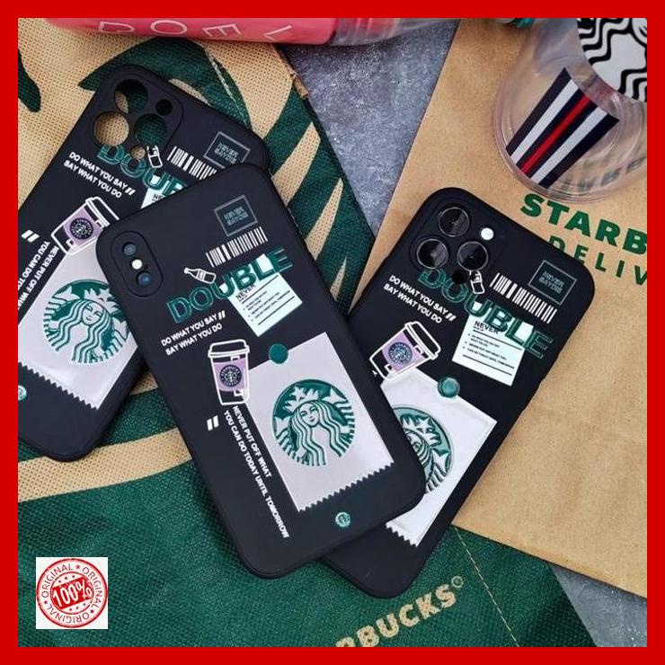 Case Xiaomi Redmi Note 10 9 8 7 PRO Square Edge Soft Case Starbucks HT