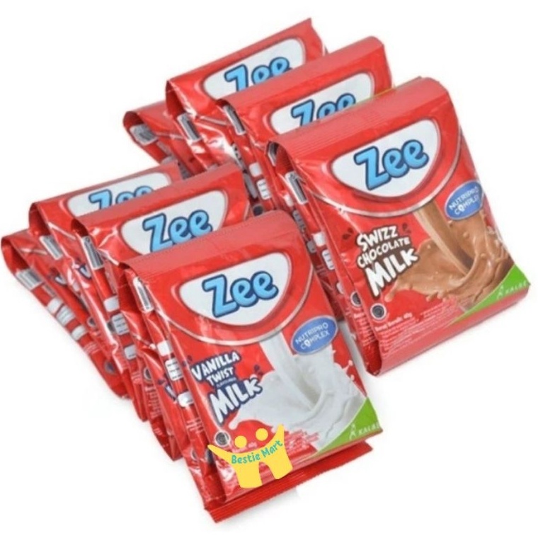 

[KODE 1920] Susu Zee Renceng Swizz Coklat Vanilla Twist 10x40gr
