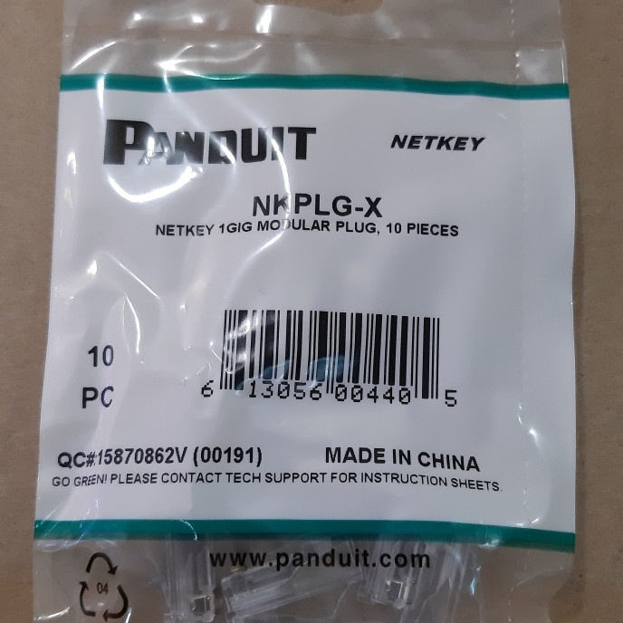 pin rj 45 connector panduit cat 6