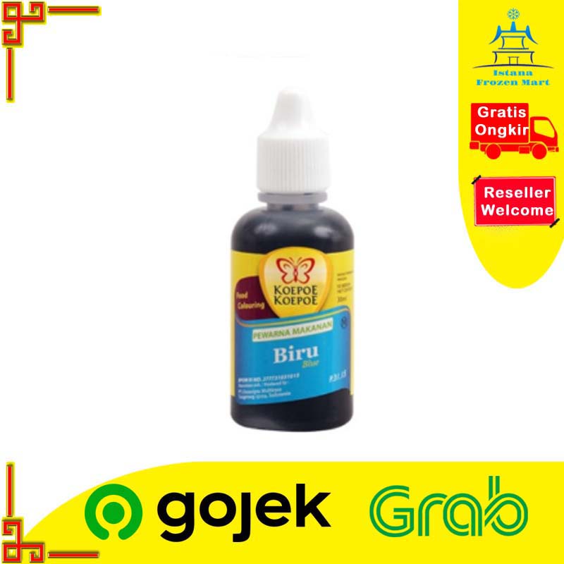 Pewarna Makanan Biru Kupu 30 ML - KOEPOE KOEPOE