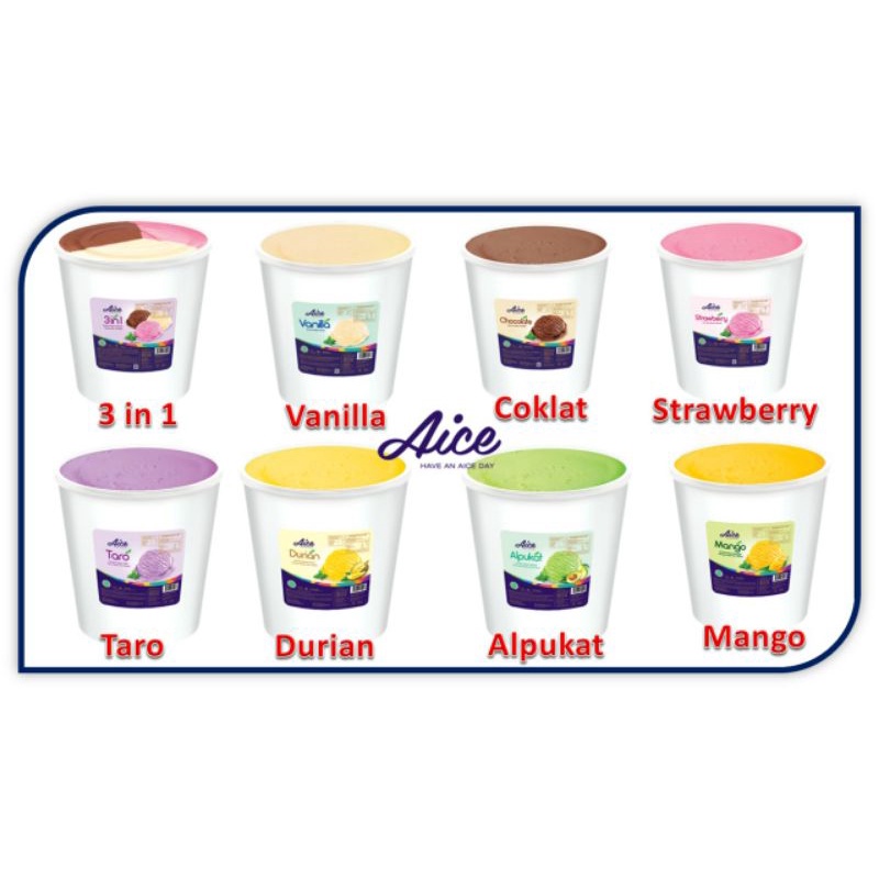 Aice Ice Cream Bucket 8 Liter