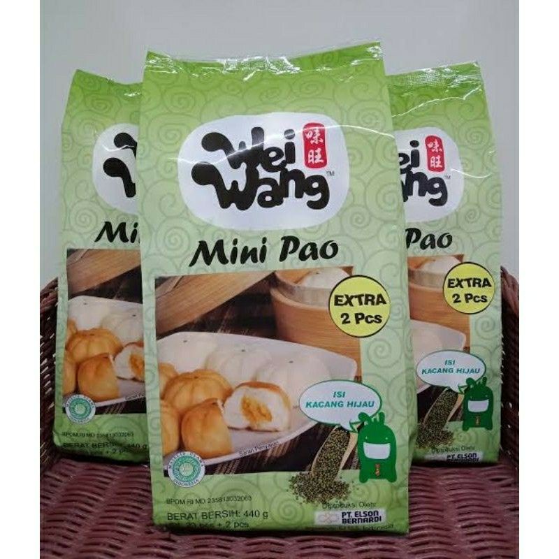 

Minipao Kacang Hijau Isi 25 440 GR - WEI WANG