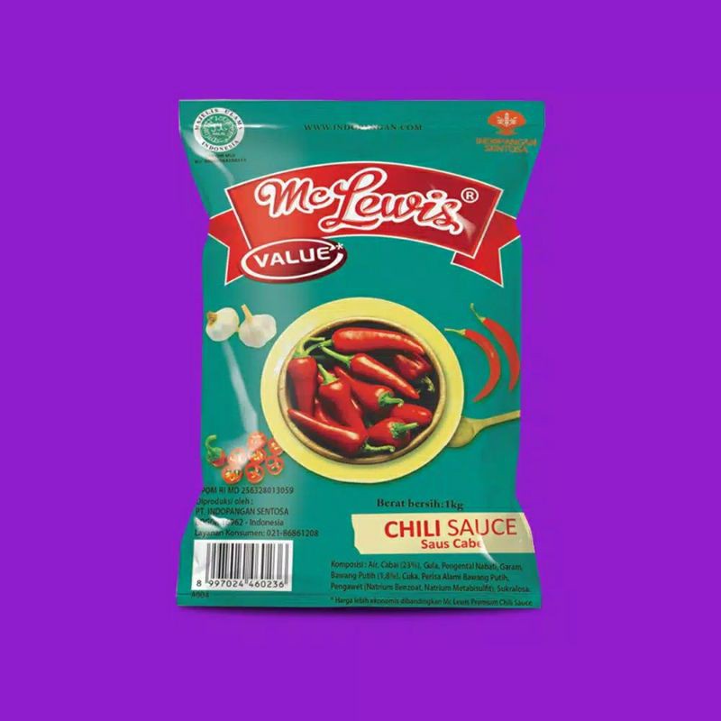 

Saus Cabe Sambal Chili Sauce 1 Kg - MC LEWIS
