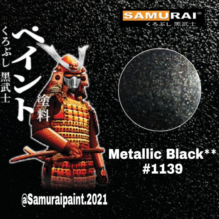 Best Seller Samurai Paint Metallic Black 1139 Cat Semprot Samurai Hitam Metalik