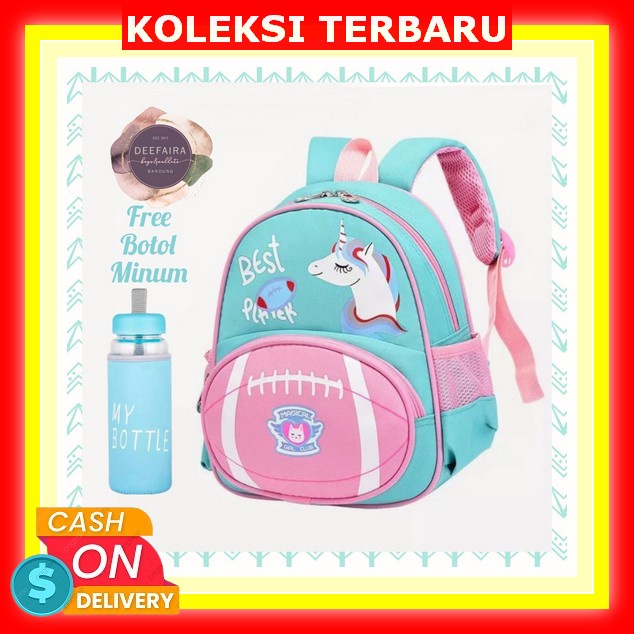 Tas Ransel Sekolah Anak Perempuan Tk Dan Sd Karakter Kartun Peppa Pig Kualitas Premium Bisa Cod Bonu