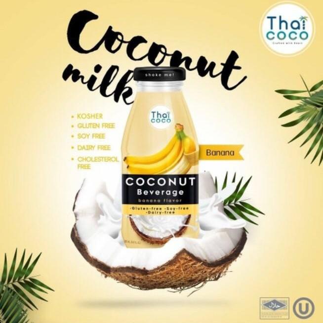 

[280ml] Thai Coco Banana Coconut - Minuman Air Kelapa Rasa Pisang Best Seller