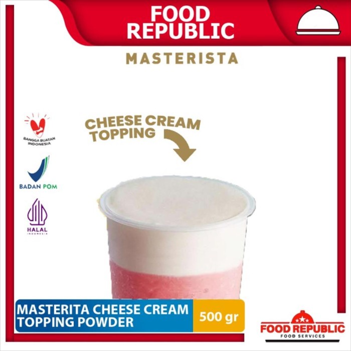 

Masterista Cream Cheese Topping Powder 500 Gr Krim Keju Bubuk Whip
