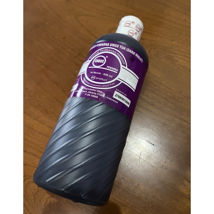 

Cross Dark Violet 580Gr 450Ml Pewarna Makanan Icing Color Purpe Ungu