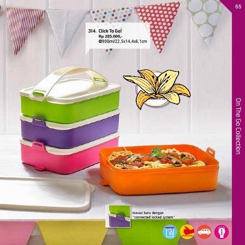 Terlaris Rantang Susun 4 Tupperware