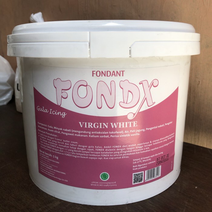 

5 Kg Fondx Fondant Putih 5 Kg / Fondant White / Gula Icing / Gum Paste