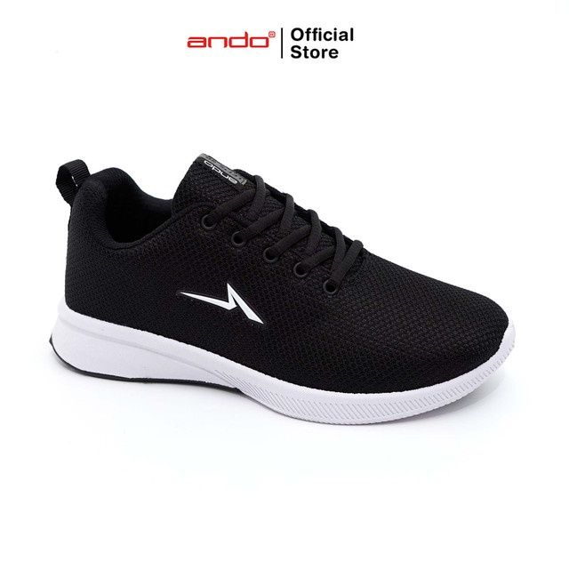 Ando Official Sepatu Sneakers Sip 35 Remaja - Hitam/Putih