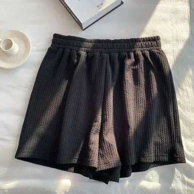 Red 2022 Anak Perempuan Musim Panas Ukuran Besar Setelan Kasual Gemuk MM Longgar Rompi Top Lebar Kaki Celana Pendek Rumah Malas Set Dua Potong