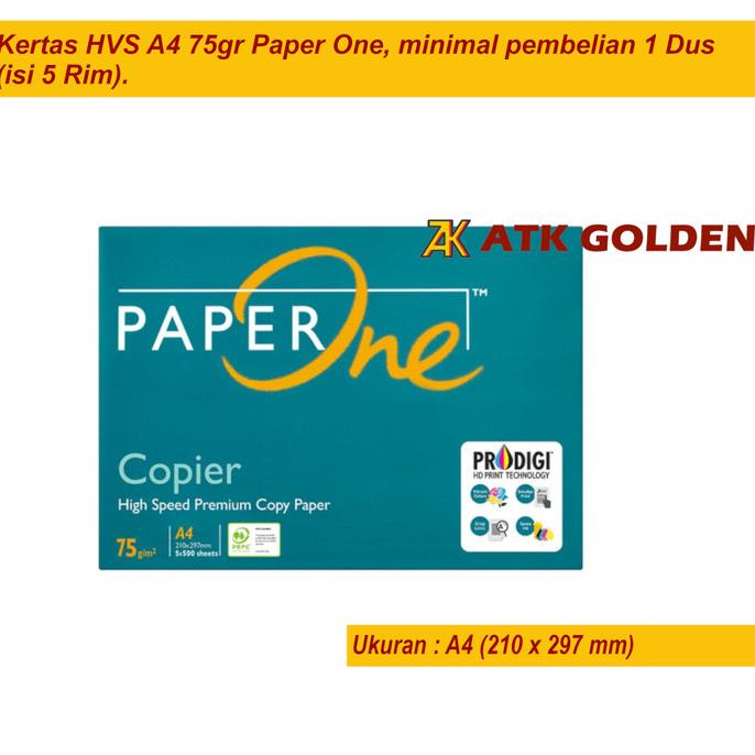 

Kertas HVS A4 75gr Paper One