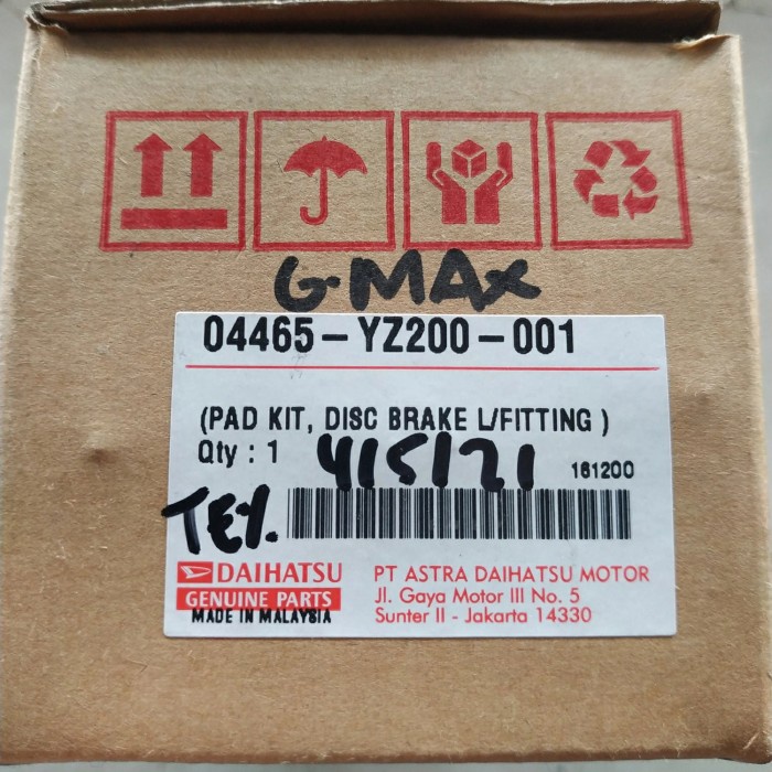 Kampas rem depan /brakepad mobil New terios/ new rush