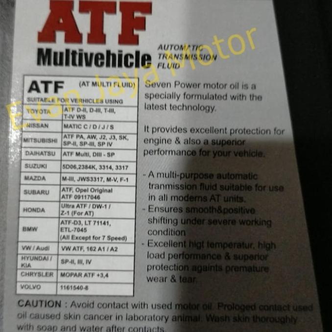 Oli ATF MV Multivehicle Seven Power - 1liter
