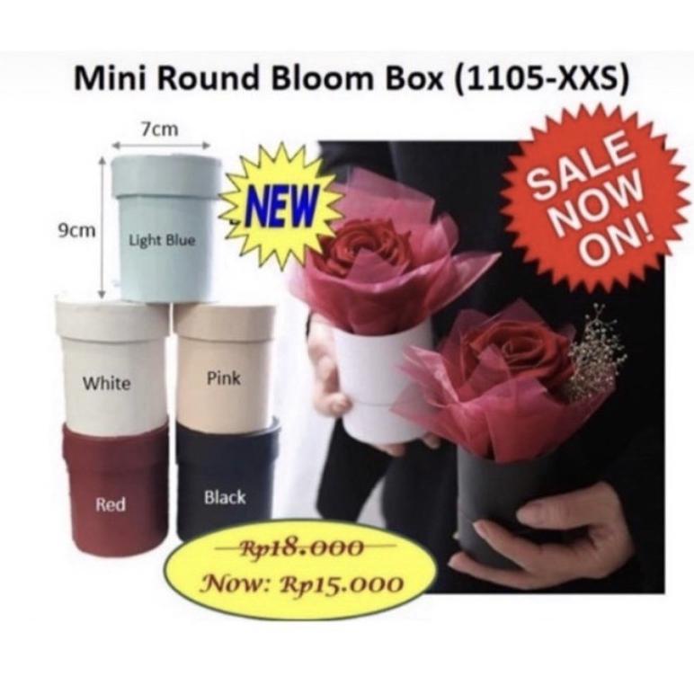 

Terbaru Box Mini Round Bloom Box 1105XXS Hard Box Bulat Bunga Mini Barang Florist Supply Sistsini