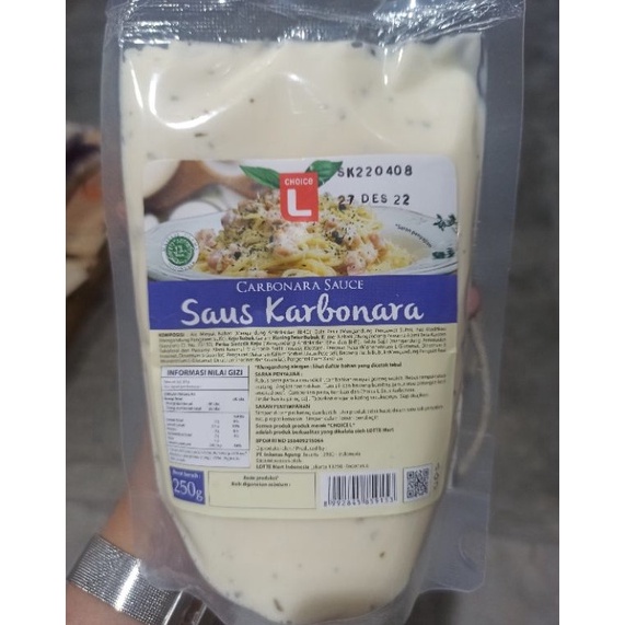 

Best Produk.. Choice L Saus Karbonara 250 Gram 7JL